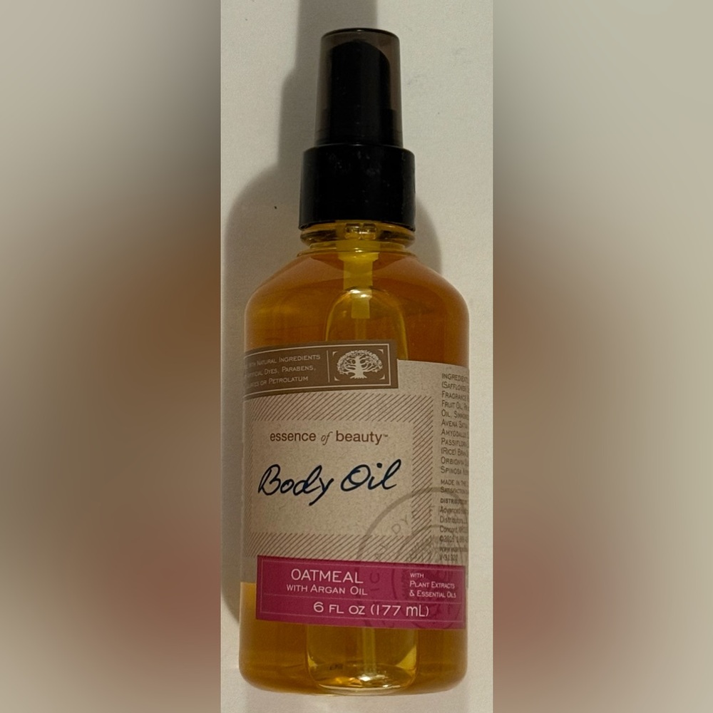 Essence of Beauty Body Oil Oatmeal with Argan Oil, 6 oz.